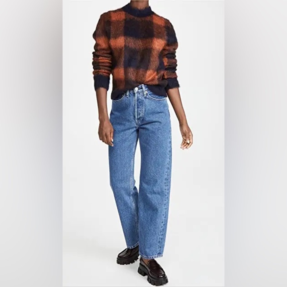 Acne studio -checked alpaca blend sweater